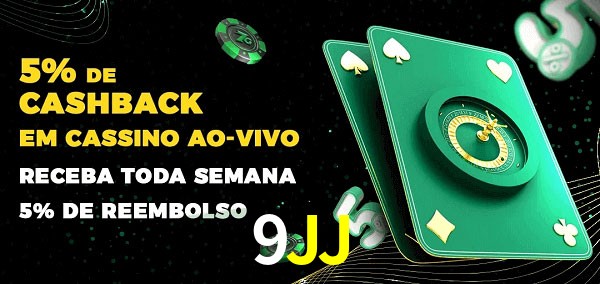 Promoções do cassino ao Vivo 9JJ